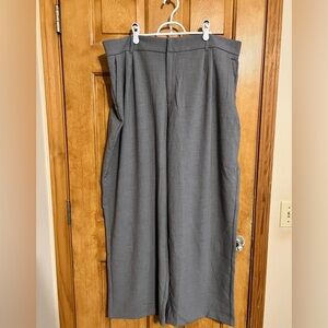 Abercrombie and Fitch Grey Tailored Wide Leg Pants size XXL